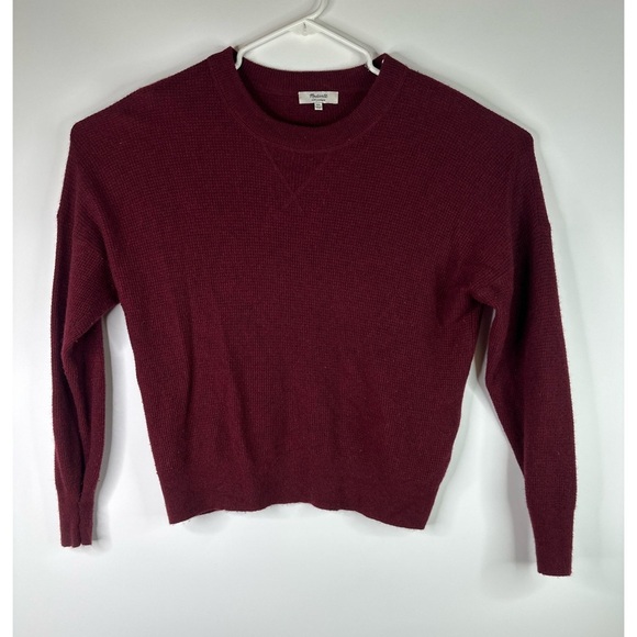 Madewell Cashmere Long Sleeve Crew Neck Sweatshirt - Picture 1 of 10